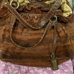 Moschino Cheap and Chic Leather Ruffle Handbag